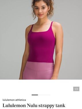 lululemon athletica Magenta Strappy Nulu Tank